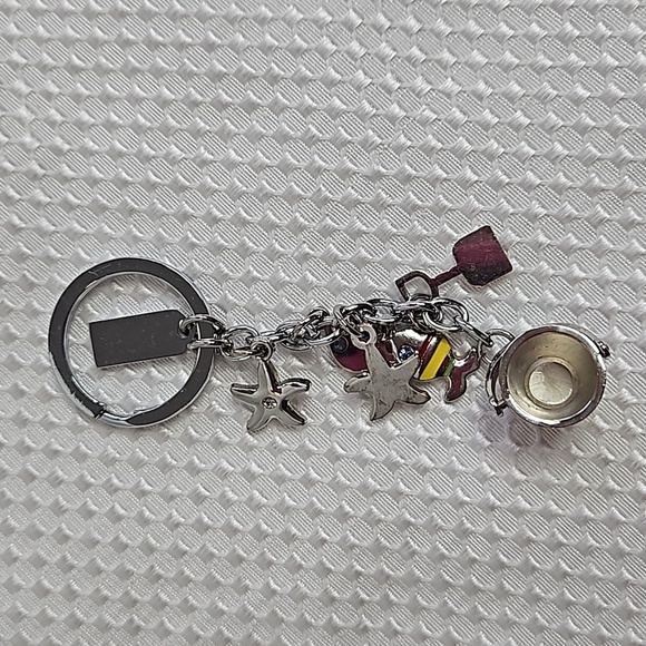 COACH VINTAGE PAVE FISH /STARFISH /BUCKET KEYCHAIN #92097 - Picture 4 of 7
